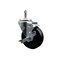 Service Caster 4'' Hard Rubber Wheel Swivel 7/16'' Grip Ring Stem Caster SCC-GR20S414-HRS-716138 - alternate 1
